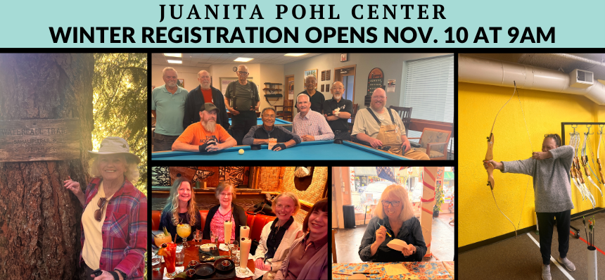 Register for older adult programs! Register for older adult programs!