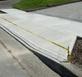 Reconstructed driveway and sidewalk
