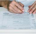 Photo of tax form