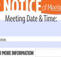 Notice of Meeting Sign Example