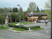 Exterior of Library, prior to expansion, 1990s