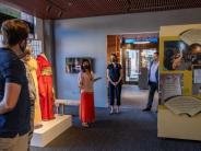 Visitors touring the Japanese American Museum of Oregon