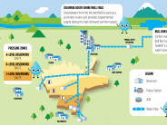 A stylized map showing Tualatin's water system.