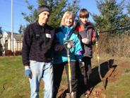 Volunteers putting down roots