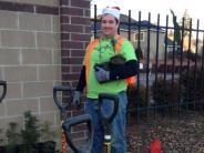 Volunteer putting down roots