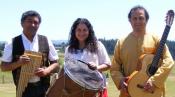 The musicians of Grupo Condor with their instruments