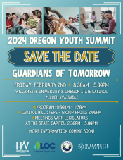 oregon youth summit save the date flyer