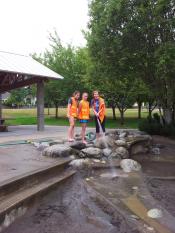 Relocating sand at Jurgens Park play area