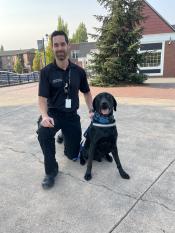 K9 Onyx and Handler