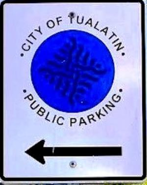 Blue Lot Sign