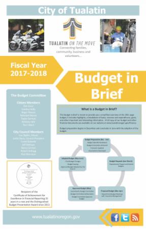 Budget in Brief - FY 2017/2018
