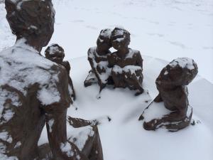 Storyteller in snow