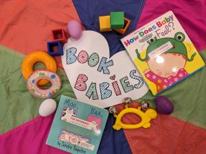 Book Babies Storytime Monday's 10:30 - 11:30 Ages Babies 0-2 years.