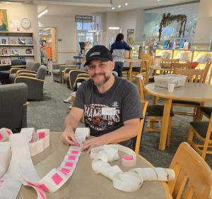 Zach, a volunteer.