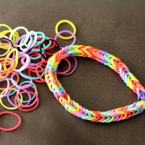 Looped rainbow bracelet