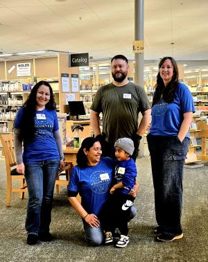 Photo of PGE employees and family members who volunteered for a Spruce-up. 