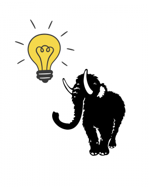 mastodon and light bulb