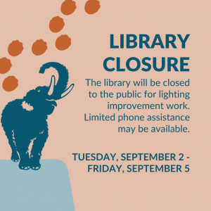 Library Closure - Sept 2-5