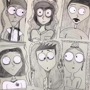 Examples of six self portraits