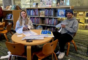 Eric and Em, spruce up volunteers