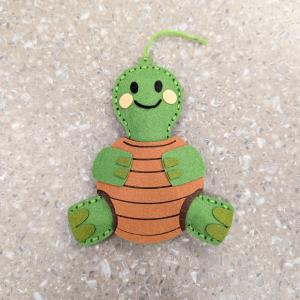 tiny stuffed turtle