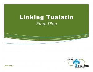 Linking Tualatin Final Plan cover sheet