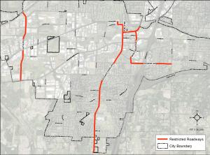 Roadways Requiring Construction and Restoration Permit