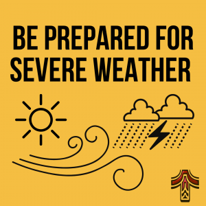 Be Prepared for Severe Weather