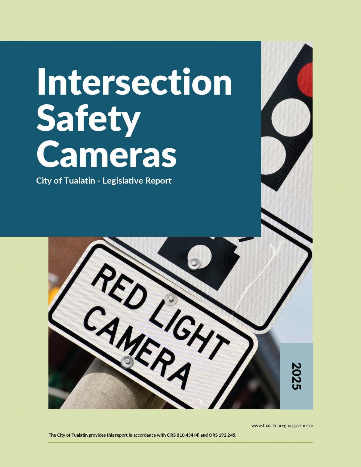 2025 Intersection Safety Camera Legislative Report