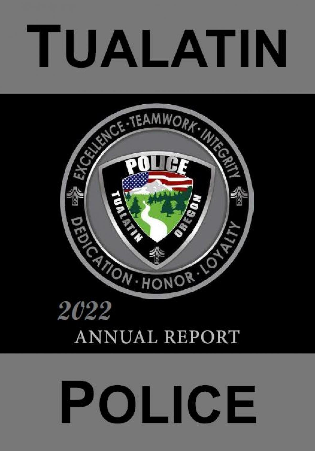 2022 Tualatin Police Annual Report Cover