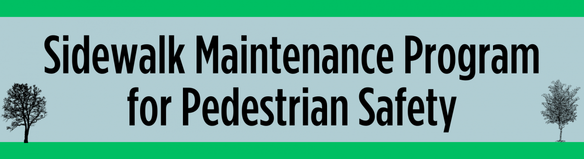 Sidewalk Maintenance Program for Pedestrian Safety